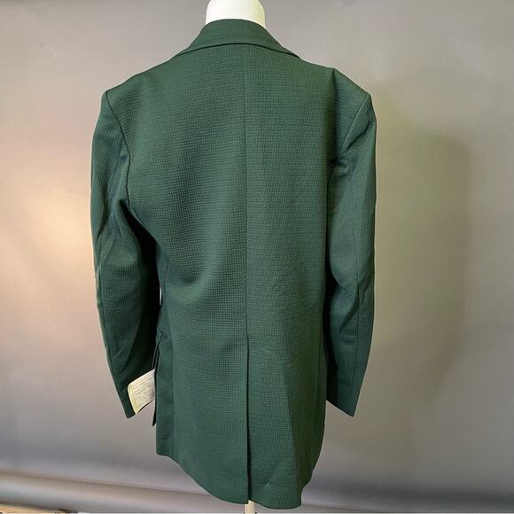 Vintage Blazer Green 46L Deadstock Romania 60s Beatles Double Knit Jacket RARE - Picture 10 of 15